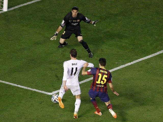 Gareth Bale scoring the winning goal, 2014