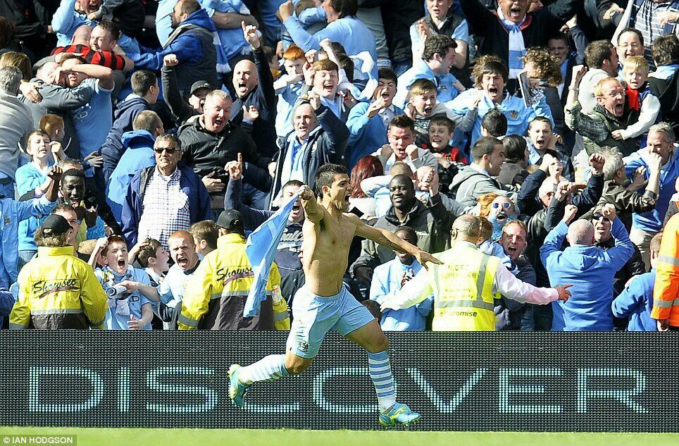 Sergio Agüero scored a dramatic winner against QPR, 2012