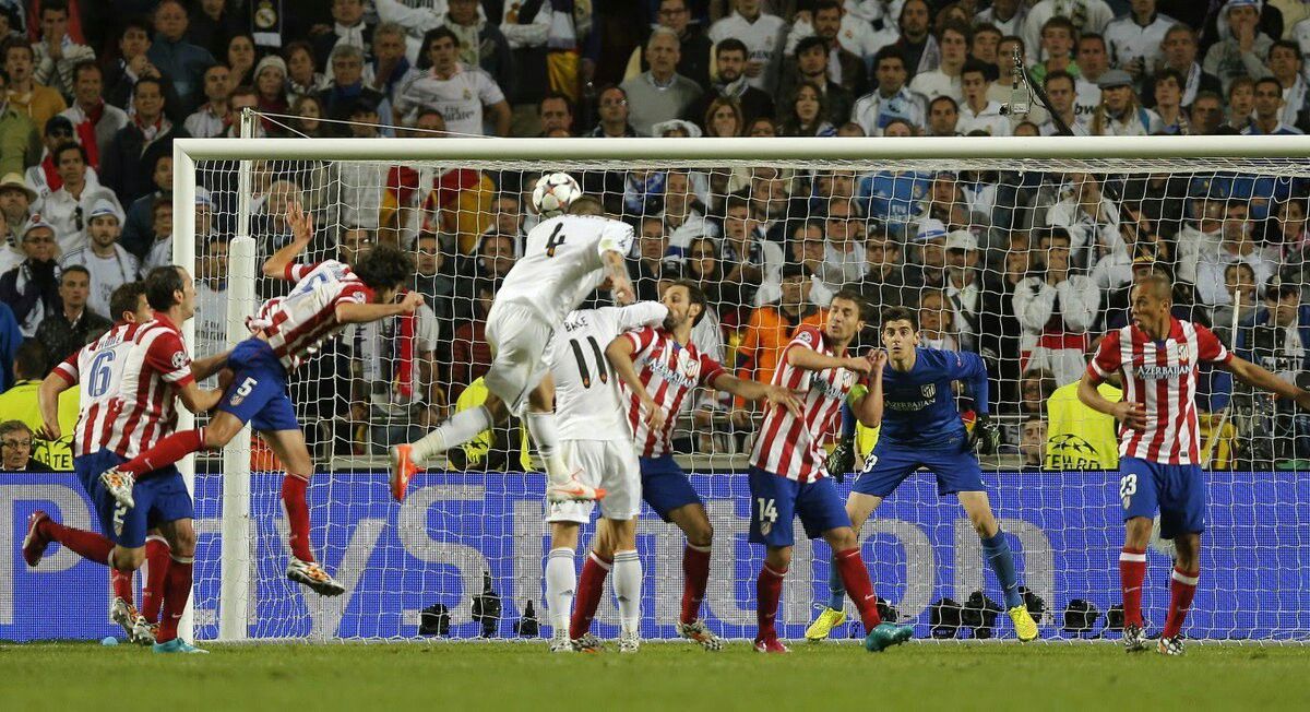 Sergio Ramos scored a header, 2014