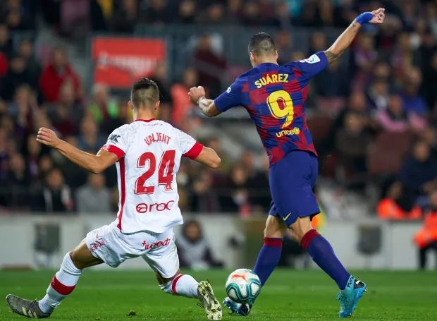 Suárez scored a brilliant backheel goal, 2019
